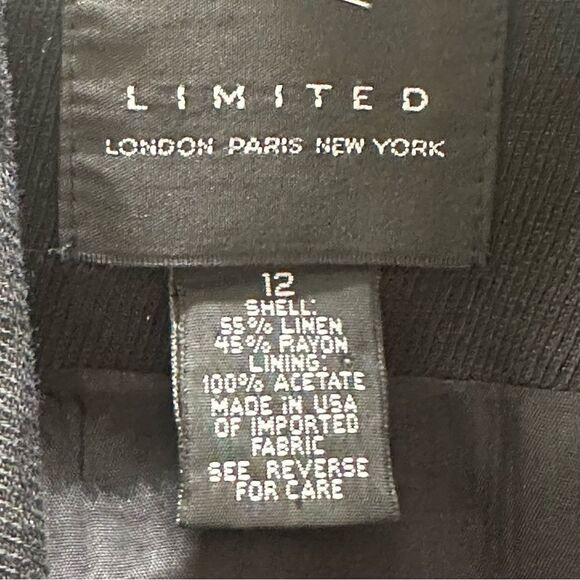 Limited Linen Blend Double Breasted Blazer Pants Suit Set Black Size 10/12 - Picture 11 of 15